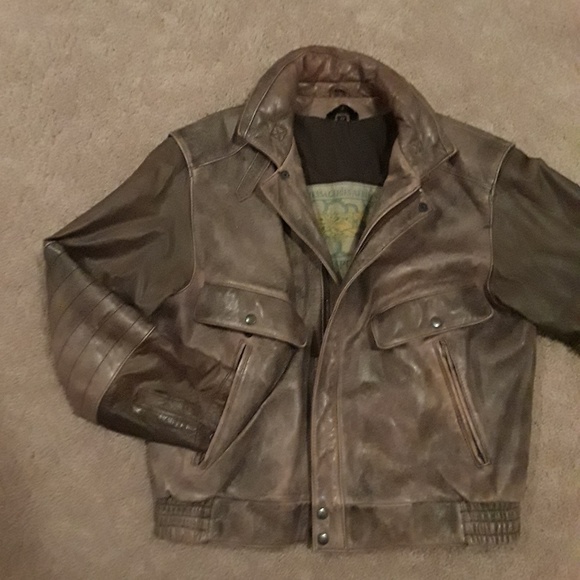 Mirage Leather Bomber Jacket